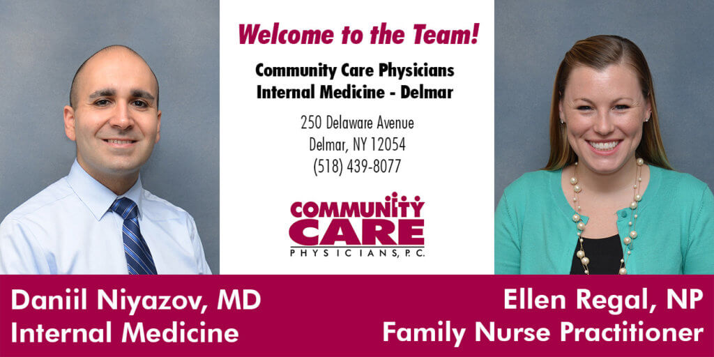 Community Care Physicians Internal Medicine - Delmar Welcomes Two New Providers
